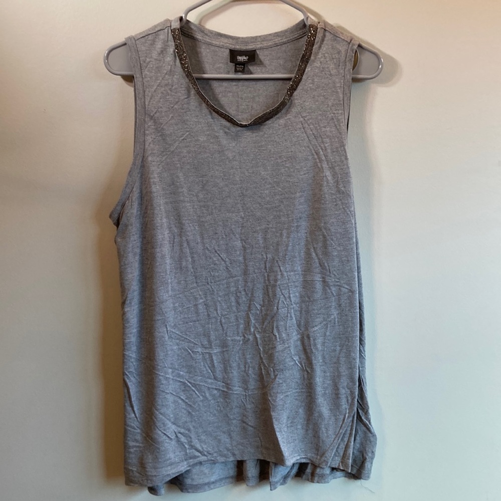 xxl massimo tank with jeweled neckline